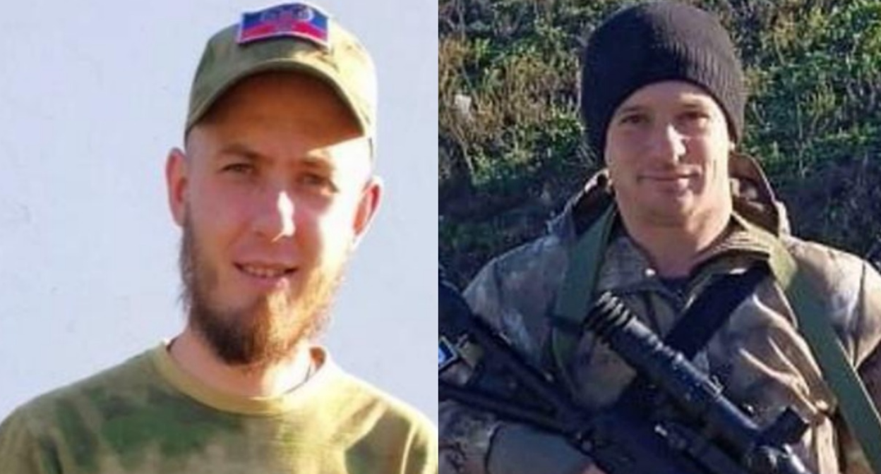 Денис Татаринов и Алексей Петров. Фото из Telegram-канала администрации Чертковского района от 30.12.23, https://t.me/chertkovo061/4913?single, коллаж "Кавказского узла"
