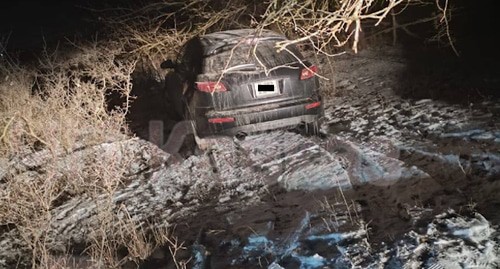 Автомобиль предполагаемого убийцы имама, фото: https://t.me/chp_kavkaz/18080