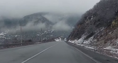 Военно-Грузинская дорога. Кадр из видео https://www.youtube.com/watch?v=htSAcG8MpZ4