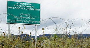 Граница Южной Осетии и Грузии. Скриншот видео https://kpruo.ru/video/QpFKziKixx4