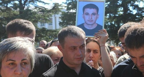 Похороны Инала Джабиева. Фото: s.e-osetia.ru