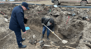 Человеческие останки обнаружены в Ходжалы. Фото генпрокуратуры Азербайджана. 
