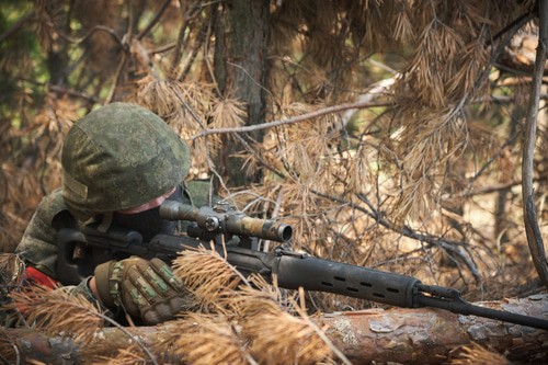 Боец в зоне специальной военной операции на Краснолиманском направлении
, фото: пресс-служба Минобороны РФ. https://structure.mil.ru/
