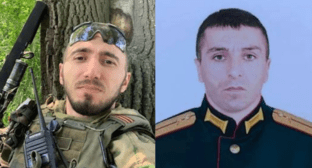 Мадрид Семендаров (слева) и Магомед Магомедов. Коллаж "Кавказского узла". Фото администрации Хивского района: https://t.me/mo_khivskiy/13395,https://t.me/mo_khivskiy/13374.