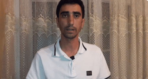 Теймур Керимов. Скриншот фото https://modern.az/az/news/203416/jurnalist-teymur-kerimov-aksiyani-dayandirdi
