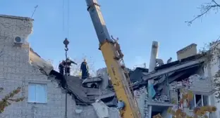 На месте взрыва в Черкесске. Фото: МЧС Карачаево-Черкесии/Telegram