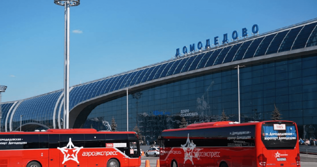 Аэропорт Домодедово. Скриншот фото из Telegram-канала Дептранса Москвы от 22.03.24, https://t.me/DtRoad/35121.
