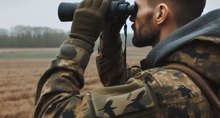 Военный на СВО. Иллюстрация создана «Кавказским узлом» с помощью ИИ в программе Copilot