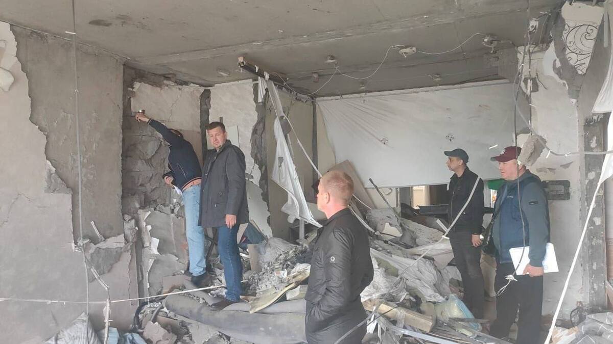 Поврежденная дроном квартира в Новороссийске. Скриншот публикации в телеграм-канале главы города Андрея Кравченко https://t.me/kravchenko_glava_nvrsk/11568