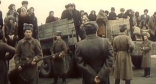 Депортация карачаевского народа. Стоп-кадр видео 