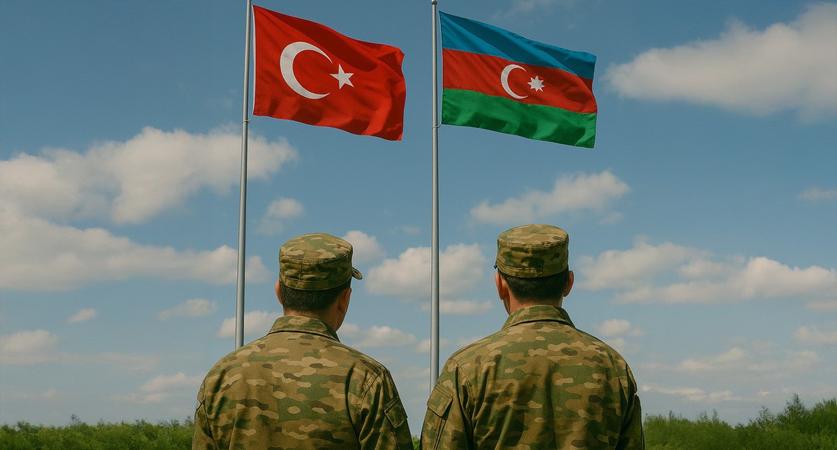 Военные Азербайджана и Турции. Иллюстрация создана "Кавказским узлом" с помощью ИИ в программе Copilot