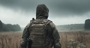 Военный на СВО. Иллюстрация создана «Кавказским узлом» с помощью ИИ в программе Copilot