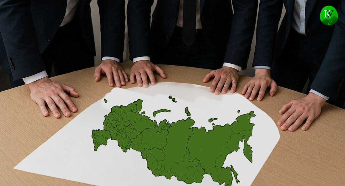 Карта России. Иллюстрация "Кавказского узла" созданная при помощи программы Copilot