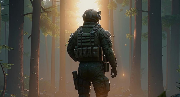 Военнослужащий. Иллюстрация "Кавказского узла", созданная при помощи программы Copilot