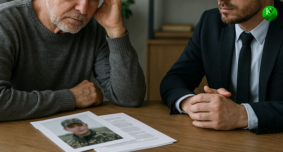 Юрист и отец пропавшего СВОшника. Иллюстрация создана "Кавказским узлом" с помощью ИИ в программе Copilot