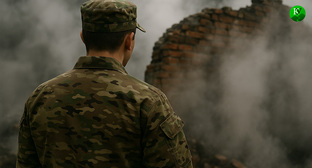 Военный на СВО. Иллюстрация создана «Кавказским узлом» с помощью ИИ в программе Copilot