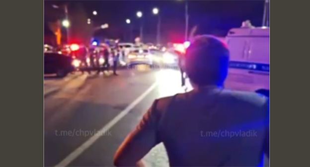 Потасовка на границе с Ингушетией. 25 августа 2025 г. Скриншот видео https://t.me/chpvladik