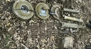 Схрон с оружием и боеприпасами обнаружен в Ингушетии. 28 августа 2025 г. Фото: пресс-служба МВД по Ингушетии