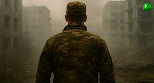 Военный на СВО. Иллюстрация создана «Кавказским узлом» с помощью ИИ в программе Copilot