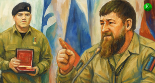 Адам и Рамзан Кадыровы. Иллюстрация создана 