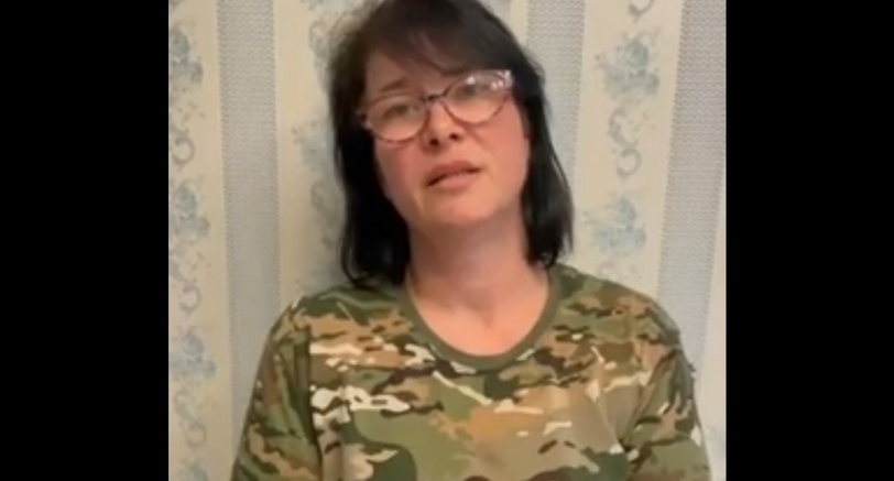 Кадр видеообращения Ирины Карповой.