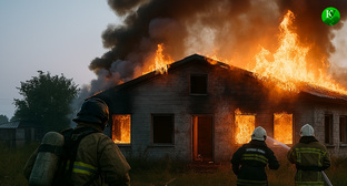 Пожар. Иллюстрация создана "Кавказским узлом" с помощью ИИ в программе Copilot