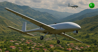 Беспилотники. Иллюстрация "Кавказского узла", созданная при помощи ИИ в программе Copilot