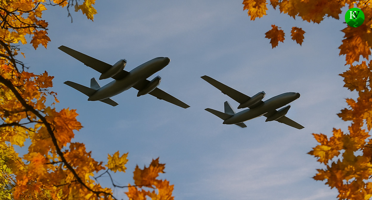 БПЛА в небе. Сгенерируй, пожалуйста, горизонтальную картинку: