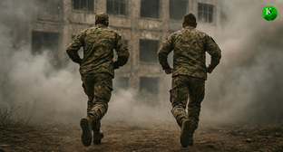 Военные на СВО. Иллюстрация создана "Кавказским узлом" с помощью ИИ в программе Copilot