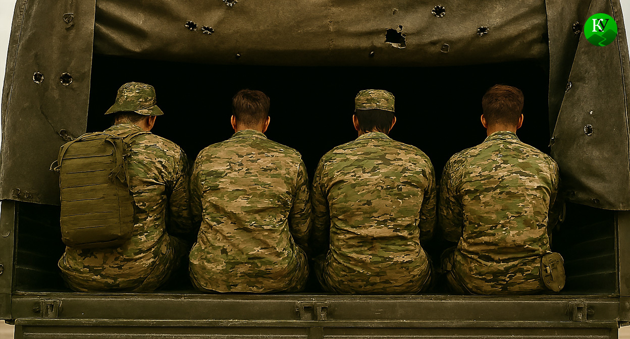 Военные на СВО. Иллюстрация создана "Кавказским узлом" с помощью ИИ в программе Copilot