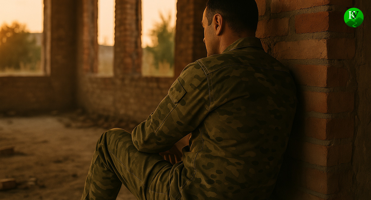 Военный на СВО. Иллюстрация создана «Кавказским узлом» с помощью ИИ в программе Copilot