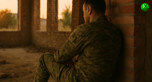 Военный на СВО. Иллюстрация создана «Кавказским узлом» с помощью ИИ в программе Copilot