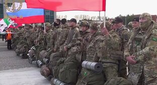 Бойцы перед вылетом из Грозного. 15 октября 2025 г. Фото: Telegram-канал Kadyrov_95