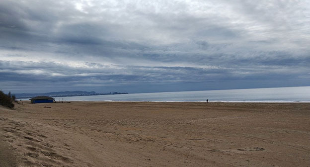 Пляж Кавказ в Анапе. 17 октября 2025 г. Фото: https://t.me/opershtab23/14285