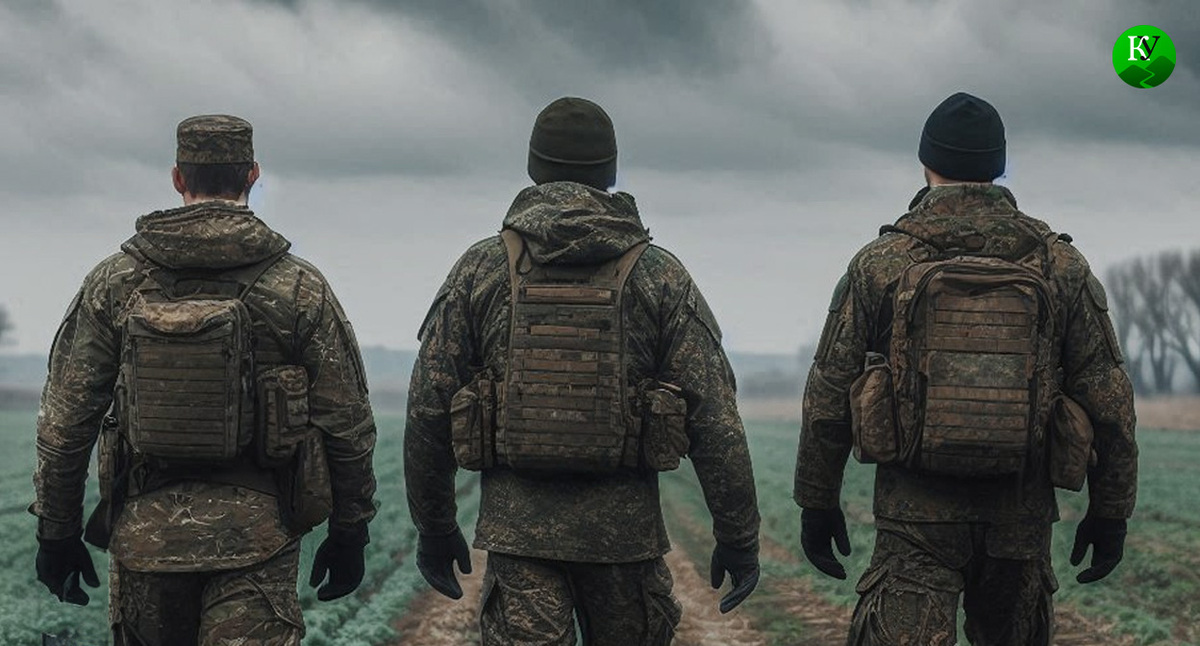 Военные на СВО. Иллюстрация создана «Кавказским узлом» с помощью ИИ в программе Copilot