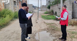 Жители микрорайона Учхоз. 28 октября 2025 г. Скриншот видео https://news-dagestan.ru/other/2025/10/28/56471.html