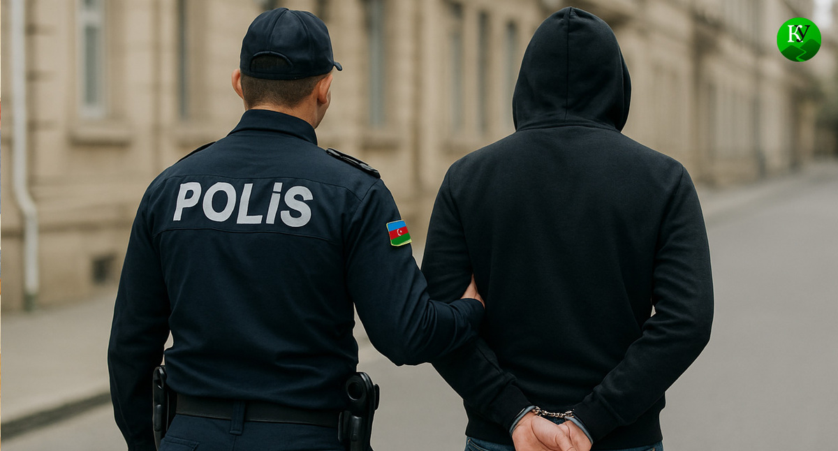 Задержание в Азербайджане. Иллюстрация создана «Кавказским узлом» с помощью ИИ в программе Copilot