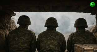 Военные на СВО. Иллюстрация создана «Кавказским узлом» с помощью ИИ в программе Copilot