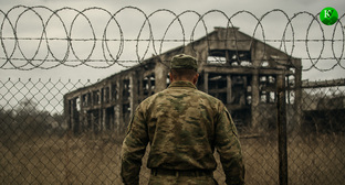 Военный на СВО. Иллюстрация создана «Кавказским узлом» с помощью ИИ в программе Copilot