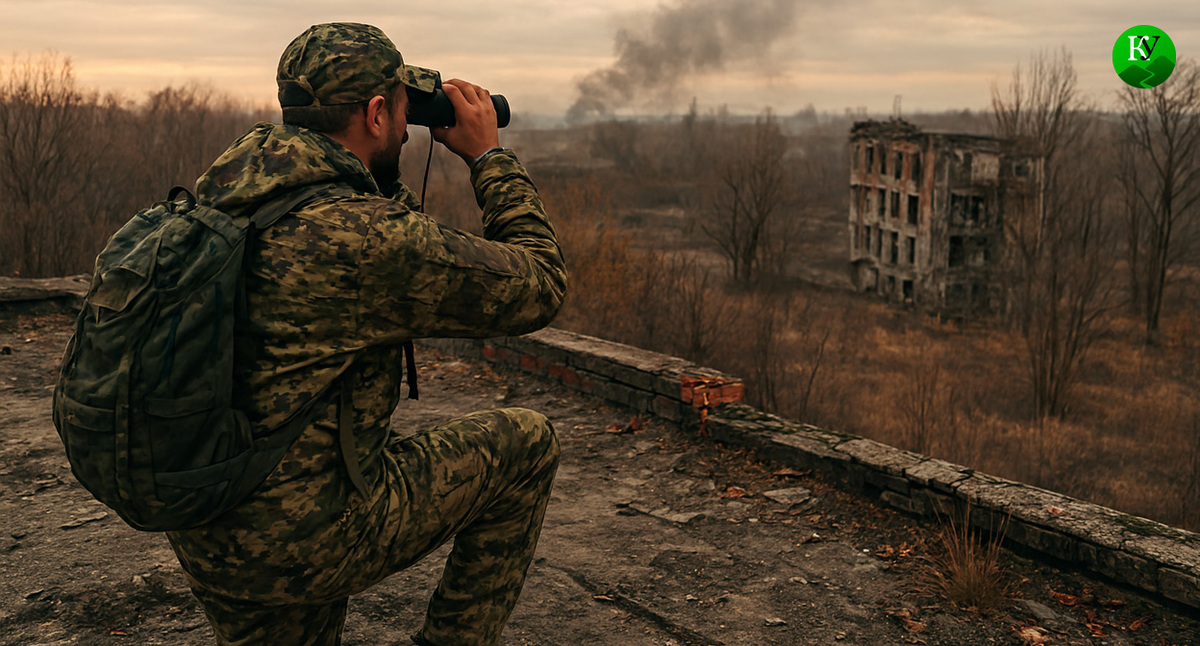 Военный на СВО. Иллюстрация создана «Кавказским узлом» с помощью ИИ в программе Copilot