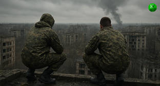 Военные на СВО. Иллюстрация создана «Кавказским узлом» с помощью ИИ в программе Copilot