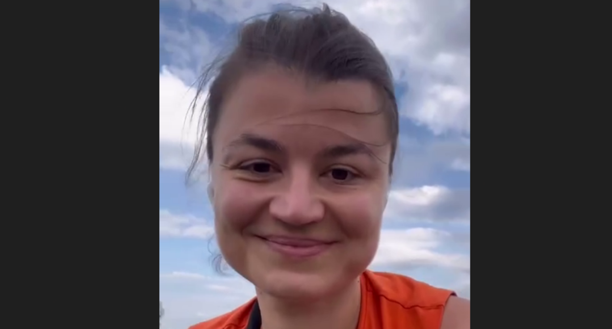 Залина Маршенкулова (внесена в реестр иноагентов) Стоп-кадр видео из ее Telegram-канала от 17.08.24, https://t.me/vlast_Zh/12662