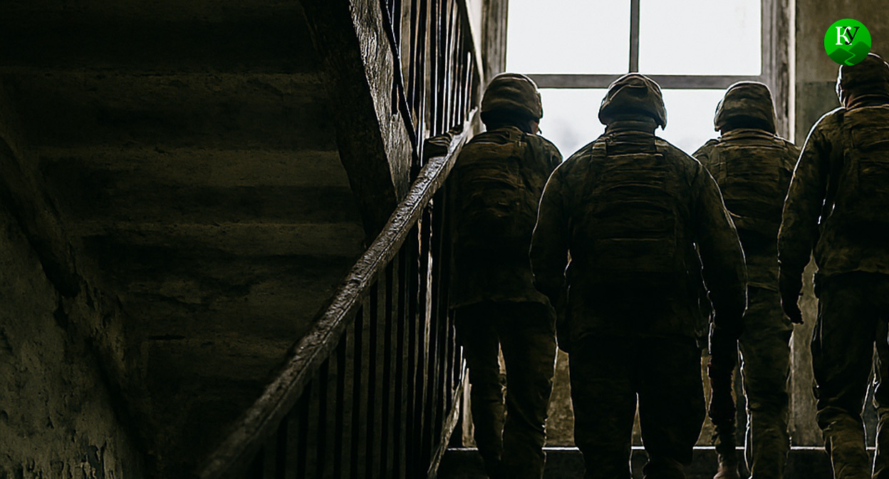 Военные на СВО. Иллюстрация создана «Кавказским узлом» с помощью ИИ в программе Copilot