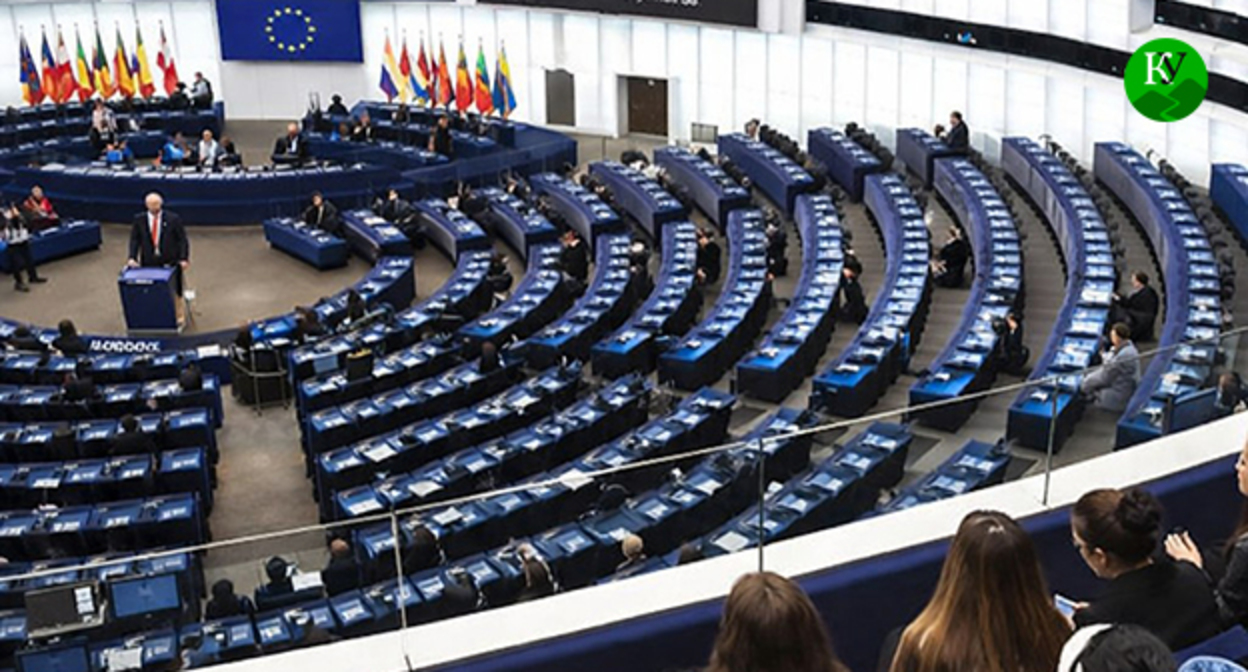 Европарламент. Иллюстрация "Кавказского узла" созданная ИИ при помощи программы Copilot