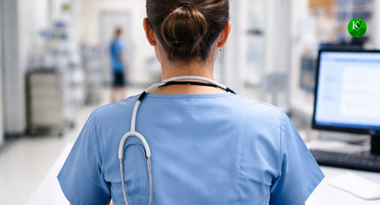 Медицинский работник. Иллюстрация "Кавказского узла" созданная ИИ при помощи программы Copilot