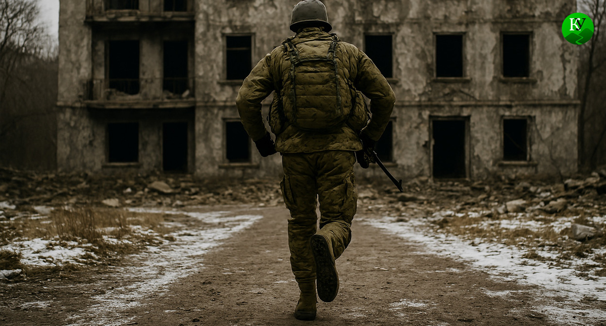 Военный на СВО. Иллюстрация создана «Кавказским узлом» с помощью ИИ в программе Copilot