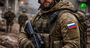 Военнослужащий. Иллюстрация создана "Кавказским узлом" при помощи ИИ в программе Copilot