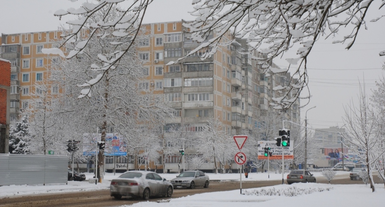 Белореченск. Фото: пресс-служба администрации города https://adm-belorechensk.ru/presscenter/photos/gorod-zimoy/