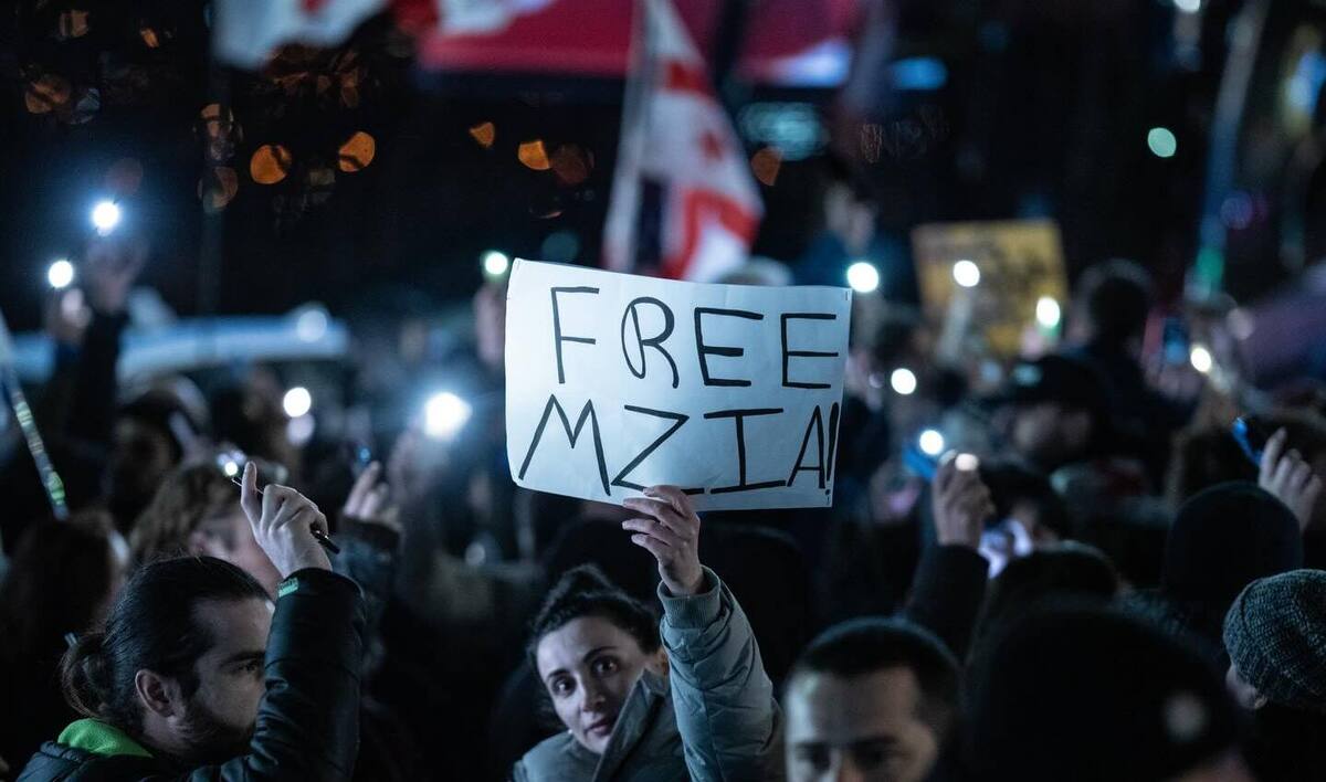 Марш солидарности с Мзией Амаглобели в Тбилиси, 12 января 2025 года. Фото: Мариам Кавшбая / Publika