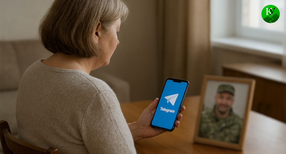 Женщина и фото военного. Иллюстрация создана «Кавказским узлом» с помощью ИИ в программе Copilot